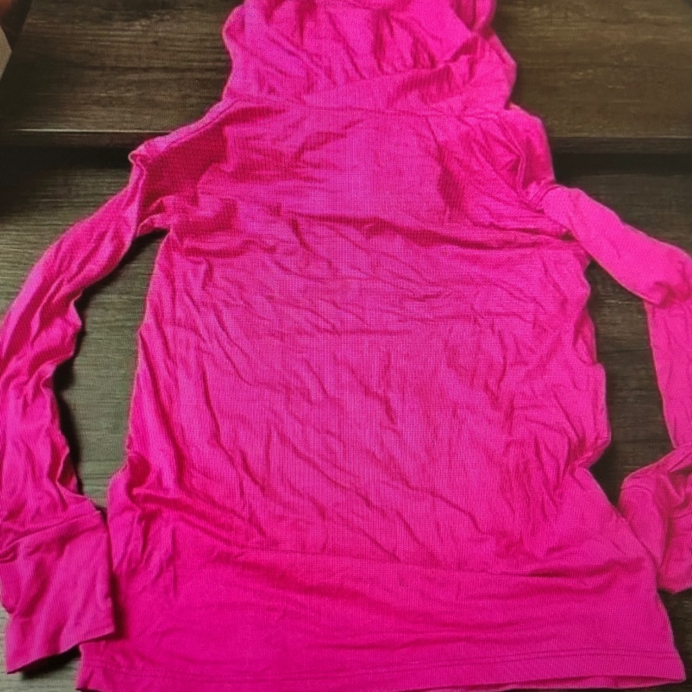 Vibrant Pink Long Sleeve Hoodie